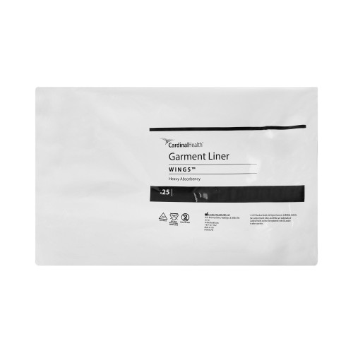 Wings Incontinence Liner 10 X 24 Inch Heavy Absorbency Polymer Core One Size Fits Most, 931B24, Case of 144