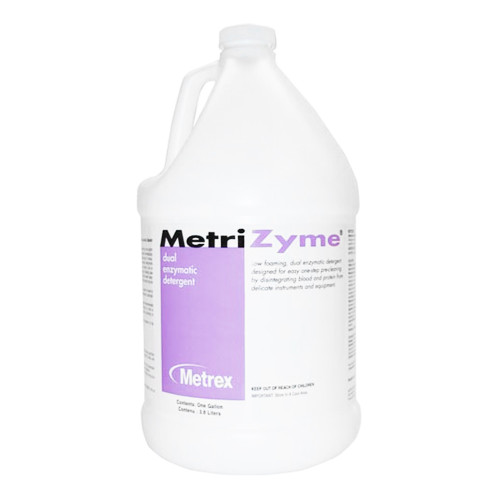 Dual Enzymatic Instrument Detergent MetriZyme Liquid RTU 1 gal. Jug Mint Scent 10-4000 Pack of 1