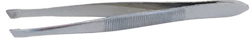 Tweezers Grafco 3-1/2 Inch Length Stainless Steel NonSterile NonLocking Thumb Handle Straight Slanted Tips 1784 Pack of 1