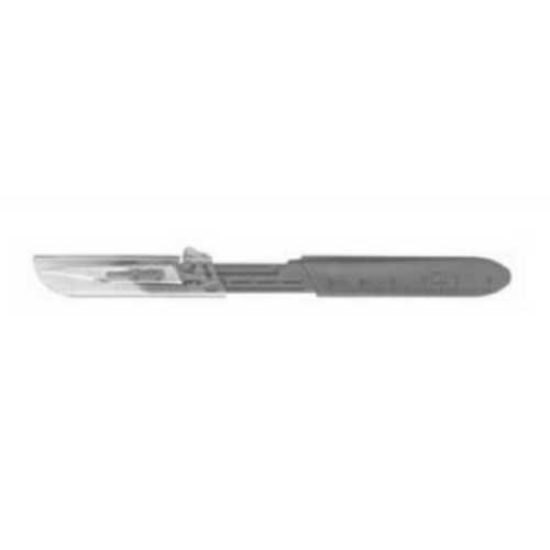 Bard-Parker Safety Scalpel Conventional Size 11 Stainless Steel / Plastic Sterile Disposable 372611 Box/10 372611 ASPEN SURGICAL 419877_BX