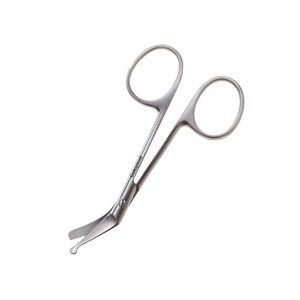 Ostomy Scissors Coloplast 4 Inch Length Finger Ring Handle Curved Blunt Tip / Blunt Tip 95050 Box of 30