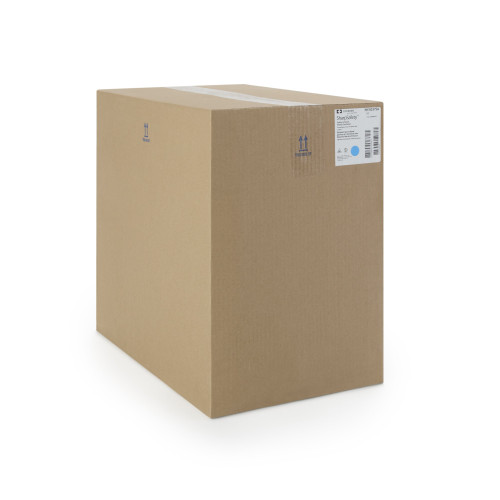 SharpStar In-Room Sharps Container Translucent Red Base 16-1/2 H X 13-3/4 W X 6 D Inch Horizontal Entry 3 Gallon, 8537SA, Case of 10