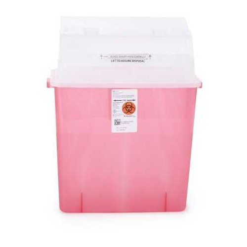 Multi-purpose Sharps Container GatorGuard 1-Piece 20.5H X 14W X 6D Inch 3 Gallon Translucent Red Base Horizontal Entry Lid 31314886 Each/1 31314886 KENDALL HEALTHCARE PROD INC. 330376_EA