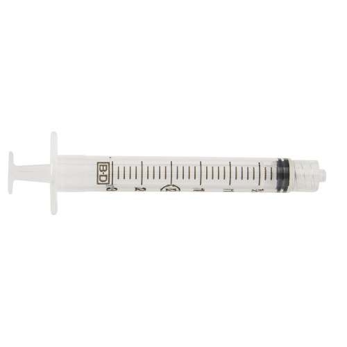 BD Luer-Lok Syringe Only, 3 mL, 309657, Case of 800