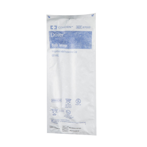 Irrigation Bulb Syringe Polypropylene Pouch Sterile Disposable 2 oz., 67000, Case of 50