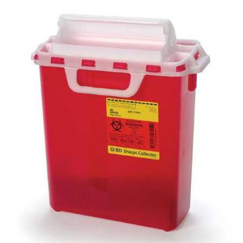 Multi-purpose Sharps Container 1-Piece 16H X 13.5W X 6D Inch 3 Gallon Red Base Horizontal Entry Lid 305436 Case/10 305436 BECTON-DICKINSON 328286_CS
