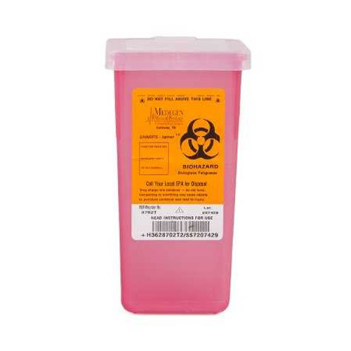 Multi-purpose Sharps Container Sharps 1-Piece 7H X 3.5W X 3.5D Inch 1 Quart Translucent Base Vertical Entry Lid 8702T Case/72 8702T MEDEGEN MEDICAL PRODUCTS LLC 241291_CS Multi-purpose Sharps Container Sharps 1-Piece 7H X 3.5W X 3.5D Inch 1 Quart Translucent Base Vertical Entry Lid 8702T Case/72 8702T MEDEGEN MEDICAL PRODUCTS LLC 241291_CS