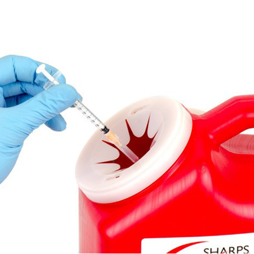 Mail System Pro-Tec Mailback Sharps Container Red Base 9 L X 6 W X 7-1/2 H Inch Vertical Entry 1 Gallon, 11000-018, Case of 18