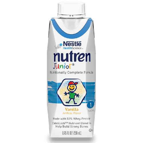 Nutren Junior, Pediatric Nutritionally-complete Formula, Whey Protein, Vanilla, 8.45 oz, Case of 24