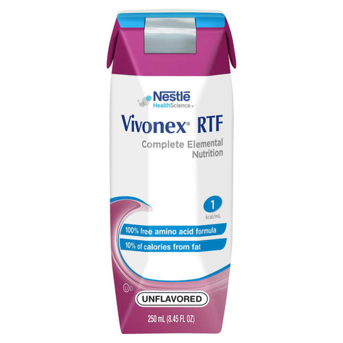 Tube Feeding Formula Vivonex® RTF Unflavored Liquid 250 mL Carton 10043900362509 Case of 24 Vivonex® RTF 461283_CS