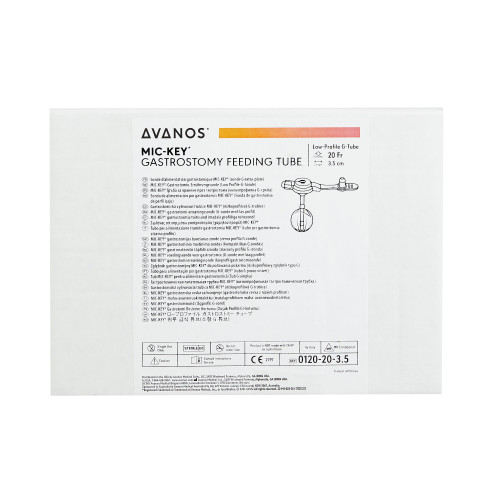 MIC-Key Low Profile Gastrostomy Tube Kit 20 Fr. 3.5 cm Tube Silicone Sterile, 0120-20-3.5, Pack of 1