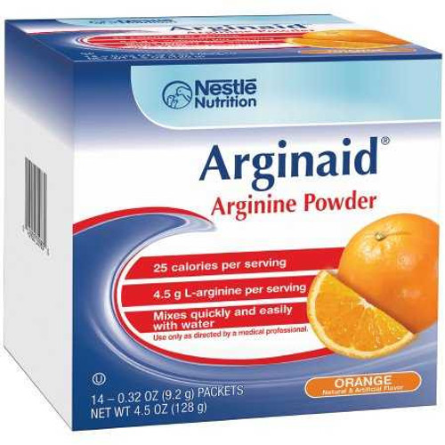 Arginine Supplement Arginaid Orange .32 oz Individual Packet Powder 35983000 Box/14 NESTLE'HEALTHCARE NUTRITION 746879_BX