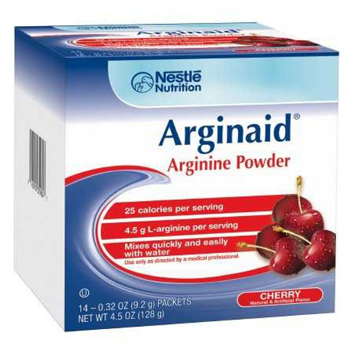 Arginine Supplement Arginaid Cherry .32 oz. Individual Packet Powder 35984000 Box/14 35984000 NESTLE'HEALTHCARE NUTRITION 746880_BX