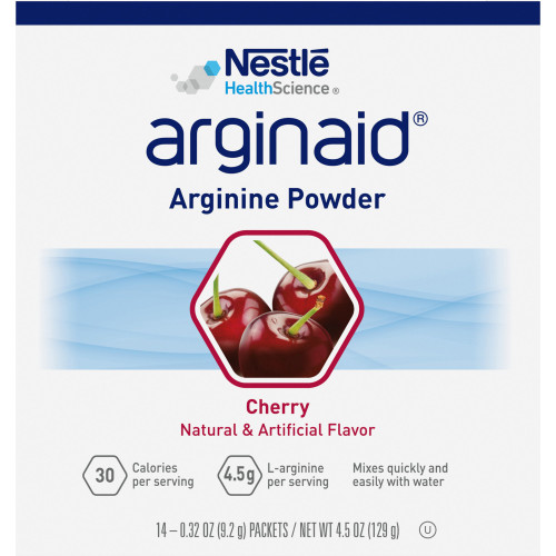 Arginaid Oral Supplement Cherry Flavor Powder 0.32 oz. Individual Packet, 10043900359844, Box of 14