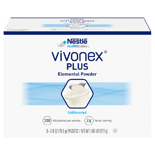 Elemental Tube Feeding / Oral Supplement Vivonex Plus Unflavored 2.8 oz. Individual Packet Powder 07129800 Each/1 7129800 NESTLE'HEALTHCARE NUTRITION 746869_EA