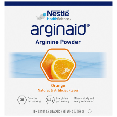 Arginaid Oral Supplement Orange Flavor Powder 0.32 oz. Individual Packet, 10043900359837, Pack of 1