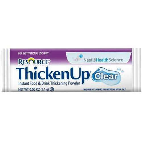 Food and Beverage Thickener Resource® Thickenup® Clear 1.4 Gram Individual Packet Unflavored Powder IDDSI Level 0 Thin 4390015193 Pack of 1 4390015193 Resource® Thickenup® Clear 802346_EA Food and Beverage Thickener Resource® Thickenup® Clear 1.4 Gram Individual Packet Unflavored Powder IDDSI Level 0 Thin 4390015193 Pack of 1 4390015193 Resource® Thickenup® Clear 802346_EA