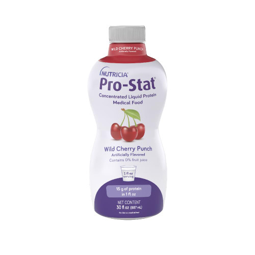 Protein Supplement Pro-Stat Sugar-Free Wild Cherry Punch 30 oz. Bottle Ready to Use 10064 Each/1 10064 MEDICAL NUTRITION INC. 502031_QT