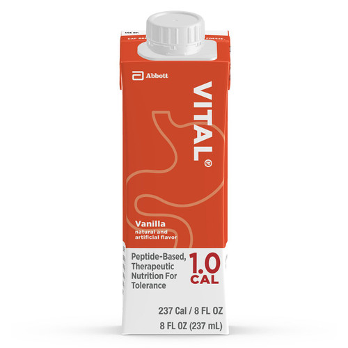 Vital 1.0 Cal Oral Supplement Vanilla Flavor Liquid 8 oz. Reclosable Carton, 64832, Pack of 1