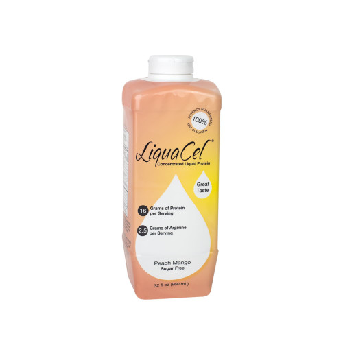 LiquaCel Oral Supplement Peach Mango Flavor Liquid 32 oz. Bottle, GH-87, Pack of 1