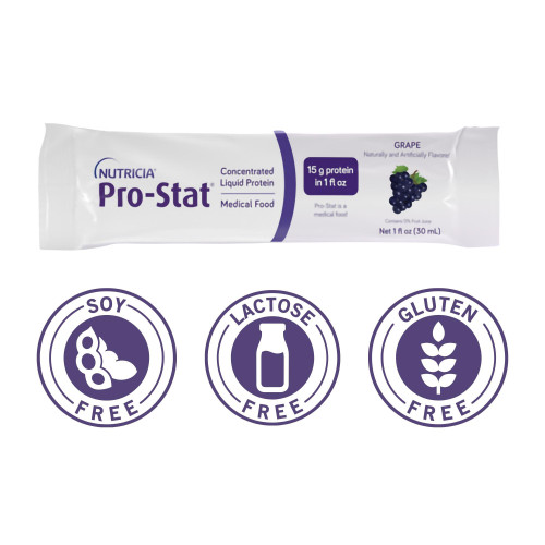 Pro-Stat Oral Supplement Grape Flavor Liquid 1 oz. Individual Packet, 78403, Pack of 1
