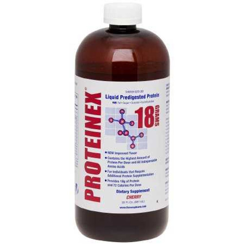 Oral Protein Supplement Proteinex Black Cherry 30 oz. Bottle Ready to Use 54859-525-30 Each/1 54859-525-30 LLORENS PHARMACEUTICAL INTL 871522_EA