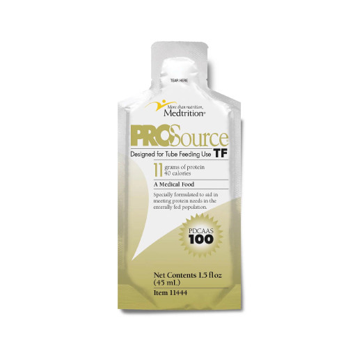 ProSource TF Tube Feeding Formula Unflavored Liquid 45 mL Pouch, 11444, Pack of 1