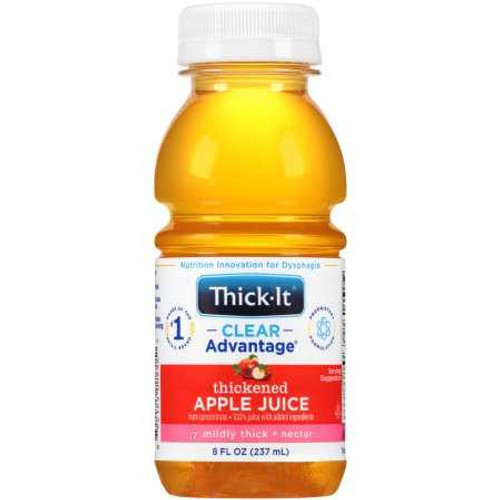 Thickened Beverage Thick-It® Clear Advantage® 8 oz. Bottle Apple Flavor Liquid IDDSI Level 2 Mildly Thick B455-L9044 Pack of 1 B455-L9044 Thick-It® Clear Advantage® 803175_EA