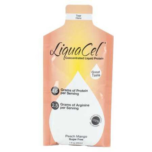 Oral Protein Supplement LiquaCel Peach Mango 1 oz. Pouch Ready to Use GH-86 Pack/1 GH-86 GLOBAL HEALTH PRODUCTS INC 1009385_PK