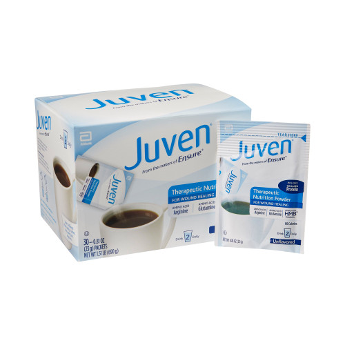 Juven Oral Supplement Unflavored Powder 0.81 oz. Individual Packet, 66686, Box of 30