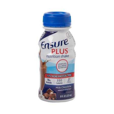 Oral Supplement Ensure® Plus Nutrition Shake Milk Chocolate Flavor Liquid 8 oz. Bottle 57266 Pack of 1 57266 Ensure® Plus Nutrition Shake 649272_EA