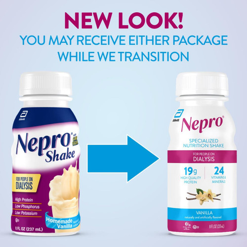 Oral Supplement Nepro with Carb Steady Homemade Vanilla 8 oz. Bottle Ready to Use 63176 Case/4 63176 ABBOTT NUTRITION 897380_CS Oral Supplement Nepro with Carb Steady Homemade Vanilla 8 oz. Bottle Ready to Use 63176 Case/4 63176 ABBOTT NUTRITION 897380_CS