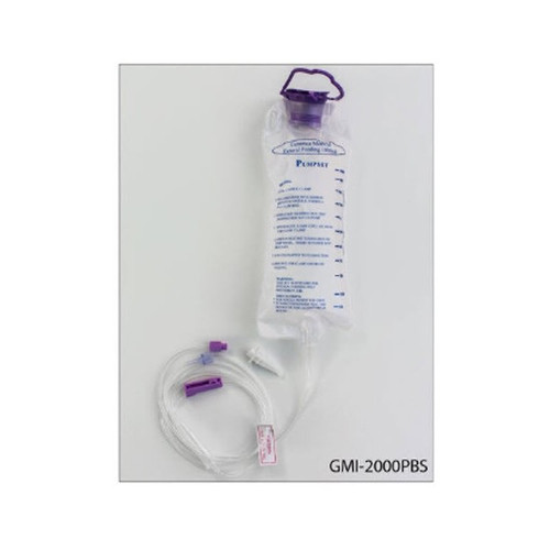 Enteral Feeding Pump Bag Set with ENFit Connector Generica 1000 mL NonSterile ENFit Connector GMI2000PBS Pack of 1