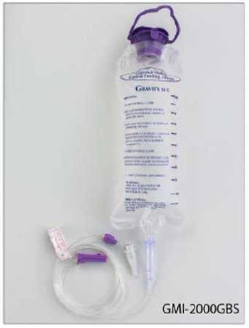 Gravity Feeding Bag Set with ENFit Connector Generica 1000 mL GMI2000GBS Case/30 GMI2000GBS GENERICA MEDICAL INTERNATIONAL 1034493_CS