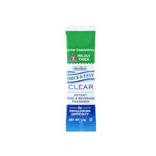Food and Beverage Thickener Thick & Easy® Clear 1.4 Gram Individual Packet Unflavored Powder IDDSI Level 2 Mildly Thick 72451 Case of 100 72451 Thick & Easy® Clear 902206_CS Food and Beverage Thickener Thick & Easy® Clear 1.4 Gram Individual Packet Unflavored Powder IDDSI Level 2 Mildly Thick 72451 Case of 100 72451 Thick & Easy® Clear 902206_CS