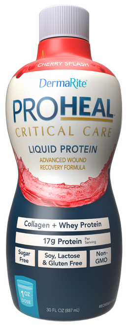 Oral Protein Supplement ProHeal Cherry Splash 30 oz. Bottle Ready to Use PRO3000 Case/4 PRO3000 DERMARITE INDUSTRIES LLC 956935_CS Oral Protein Supplement ProHeal Cherry Splash 30 oz. Bottle Ready to Use PRO3000 Case/4 PRO3000 DERMARITE INDUSTRIES LLC 956935_CS
