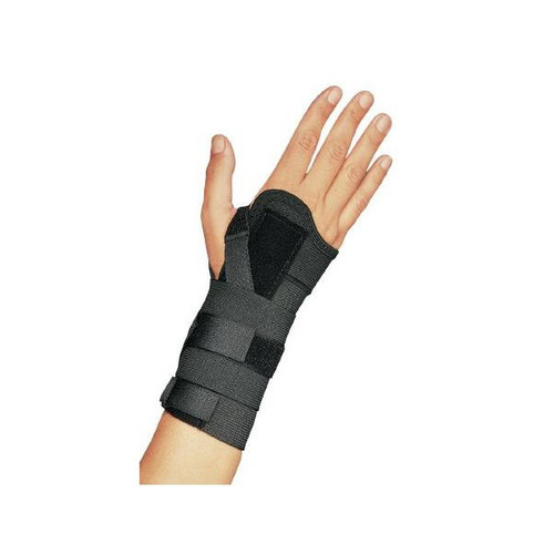 Wrist Brace ProCare Universal CTS Aluminum / Elastic Left or Right Hand Black Large 79-97017 Pack of 1