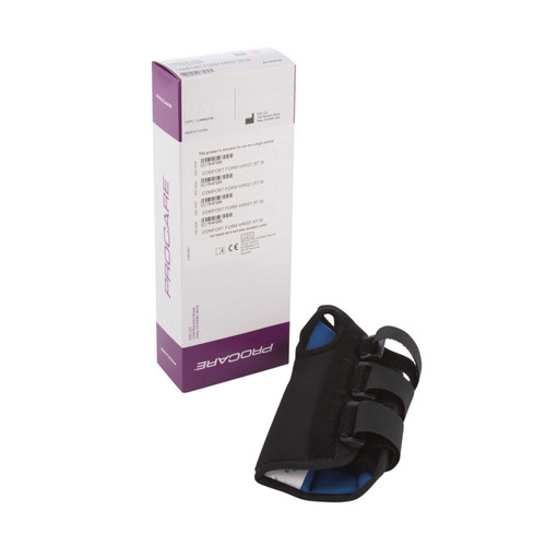 Wrist Splint PROCARE ComfortFORM Aluminum Stay Foam / Lycra Right Hand Black Medium 79-87285 Each/1 79-87285 DJ ORTHOPEDICS LLC 346144_EA Wrist Splint PROCARE ComfortFORM Aluminum Stay Foam / Lycra Right Hand Black Medium 79-87285 Each/1 79-87285 DJ ORTHOPEDICS LLC 346144_EA