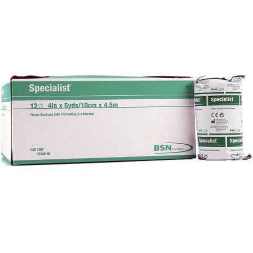 Plaster Bandage Specialist 4 Inch X 15 Foot Plaster White 7367 Case/72 7367 BEIERSDORF/JOBST, INC 4789_CS