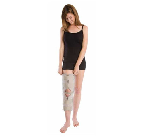 NonHinged Knee Immobilizer PROCARE Universal Hook and Loop Closure 16 Inch Length 79-80110 Each/1 79-80110 DJ ORTHOPEDICS LLC 258878_EA NonHinged Knee Immobilizer PROCARE Universal Hook and Loop Closure 16 Inch Length 79-80110 Each/1 79-80110 DJ ORTHOPEDICS LLC 258878_EA