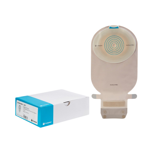 Ostomy Pouch SenSura Mio One-Piece System 11 Inch Length, Maxi Flat, Trim to Fit 3/8 to 2-1/8 Inch Stoma Drainable 10471 Box of 10