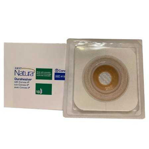 Ostomy Barrier Sur-Fit Natura Durahesive Moldable Flexible 1-3/4 Inch Flange Hydrocolloid 7/8 to 1-1/4 Inch Stoma 411802 Box/10 411802 CONVA TEC 581635_BX