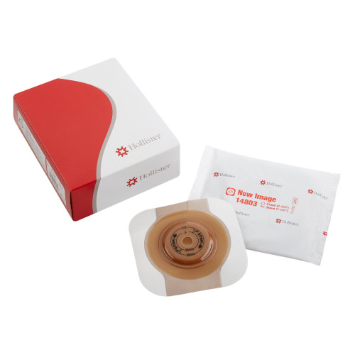 FlexTend Ostomy Barrier, Up to 1.5" Opening, Floating Flange Shape, Trim to Fit, Extended Wear, Adhesive Tape, Box of 5