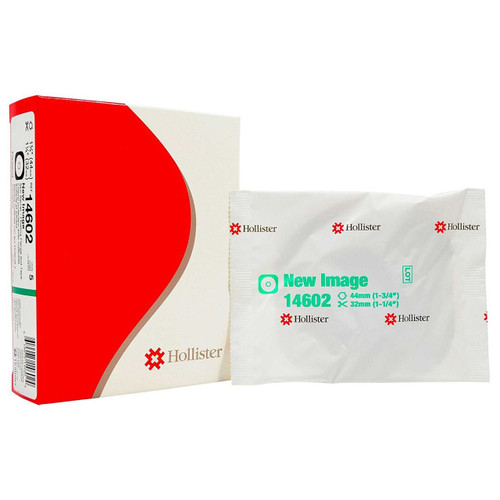 Colostomy Barrier New Image Flextend Cut-to-Fit Extended Wear Tape 1-3/4 Inch Flange Green Code Hydrocolloid Up to 1-1/4 Inch Stoma 14602 Box/5 14602 HOLLISTER, INC. 468293_BX