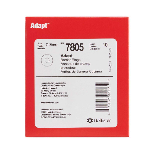 Colostomy Barrier SoftFlex Pre-Cut Standard Wear Without Tape Universal Size Flange Not Coded Hydrocolloid 13/16 Inch Stoma 7805 Each/1 7805 HOLLISTER, INC. 329118_EA
