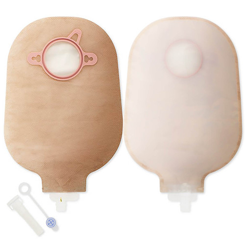 Urostomy Pouch New Image Two-Piece System 9 Inch Length, Maxi 2-1/4 Inch Stoma Drainable 18403 Box of 10