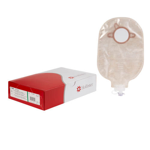 Urostomy Pouch New Image Two-Piece System 9 Inch Length, Maxi 1-3/4 Inch Stoma Drainable 18402 Box of 10