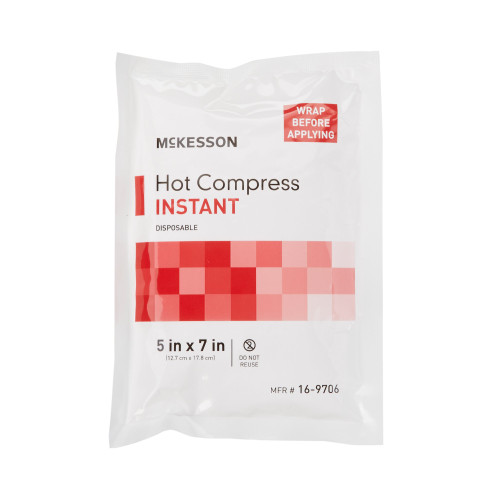 McKesson Disposable Instant Hot Pack, Size Small 5 x 7'', Pack of 1