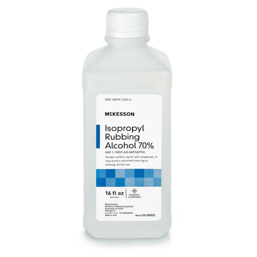 Isopropyl Alcohol McKesson 16 oz. Liquid Bottle 23-D0022 Case/12 MCK BRAND 49176_CS