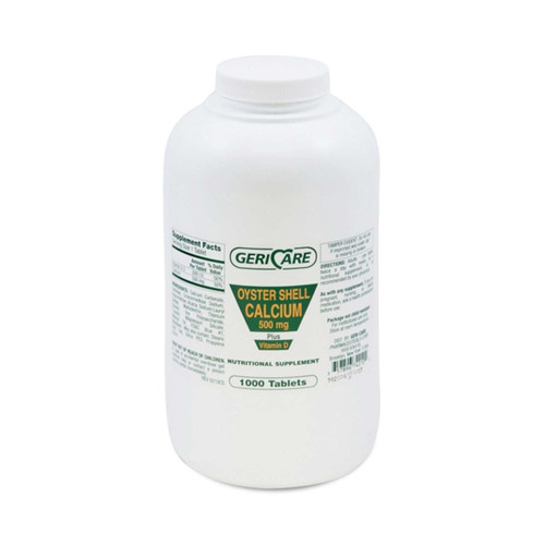 Joint Health Supplement Geri-Care® Calcium / Vitamin D 500 mg - 200 IU Strength Tablet 1,000 per Bottle 742-10-GCP Bottle of 1 57896074210 Geri-Care® 556970_BT Joint Health Supplement Geri-Care® Calcium / Vitamin D 500 mg - 200 IU Strength Tablet 1,000 per Bottle 742-10-GCP Bottle of 1 57896074210 Geri-Care® 556970_BT